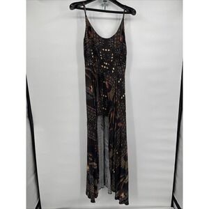 FARM‎ Rio Brazil Mini Dress With Maxi Tie Front Size M BOHO Ethnic
